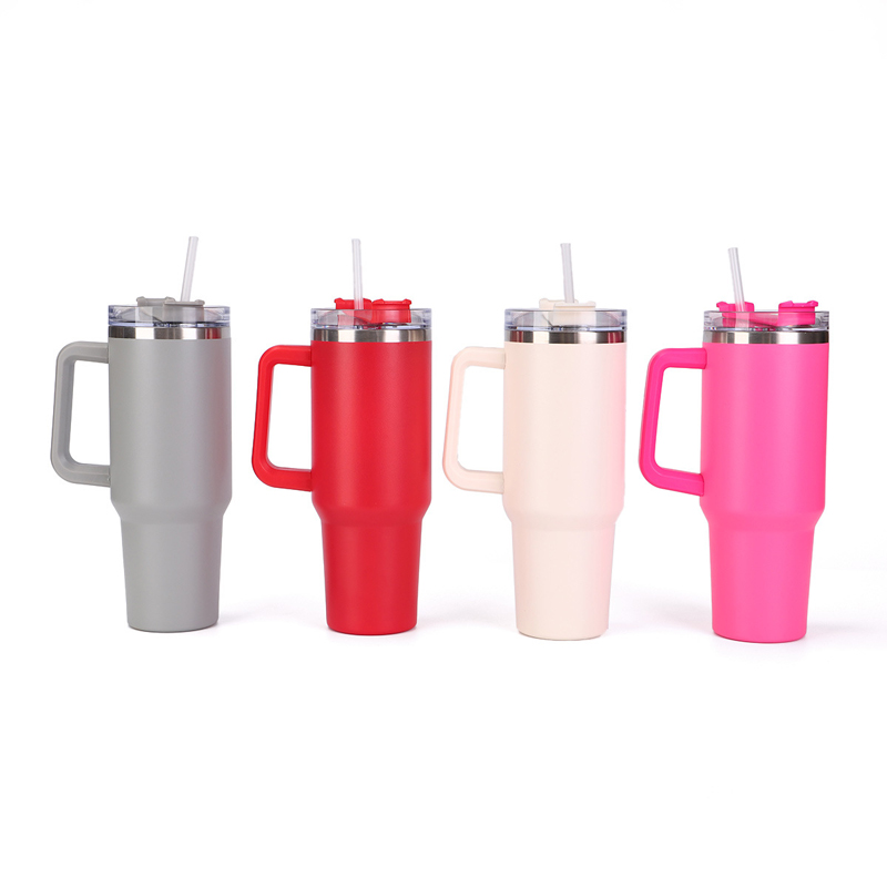 হ্যান্ডেল এবং ঢাকনা সহ 40OZ টাম্বলার