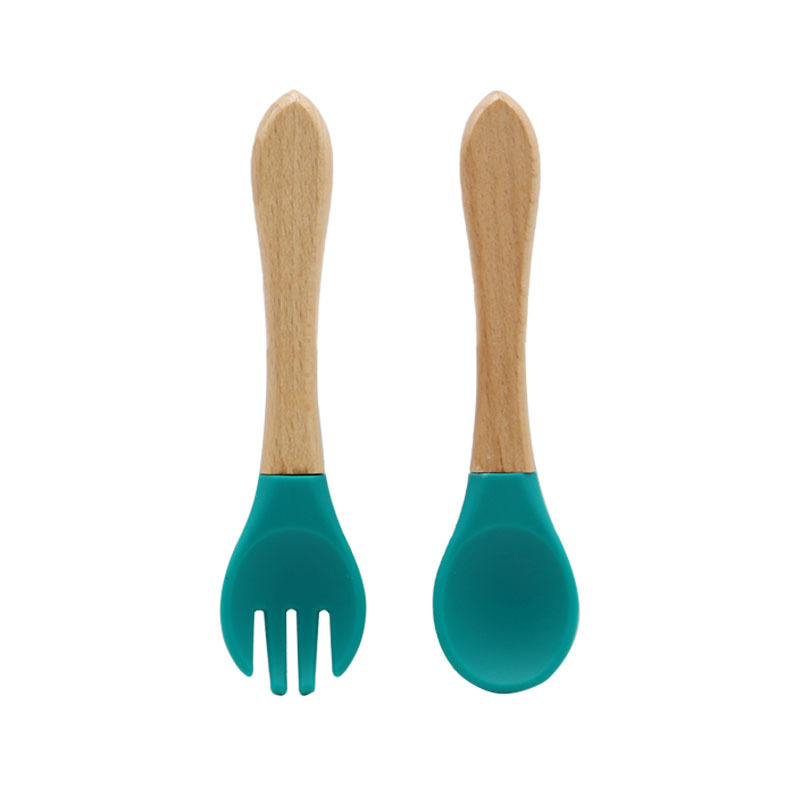 বেবি সিলিকন চামচ এবং ফর্ক কিট