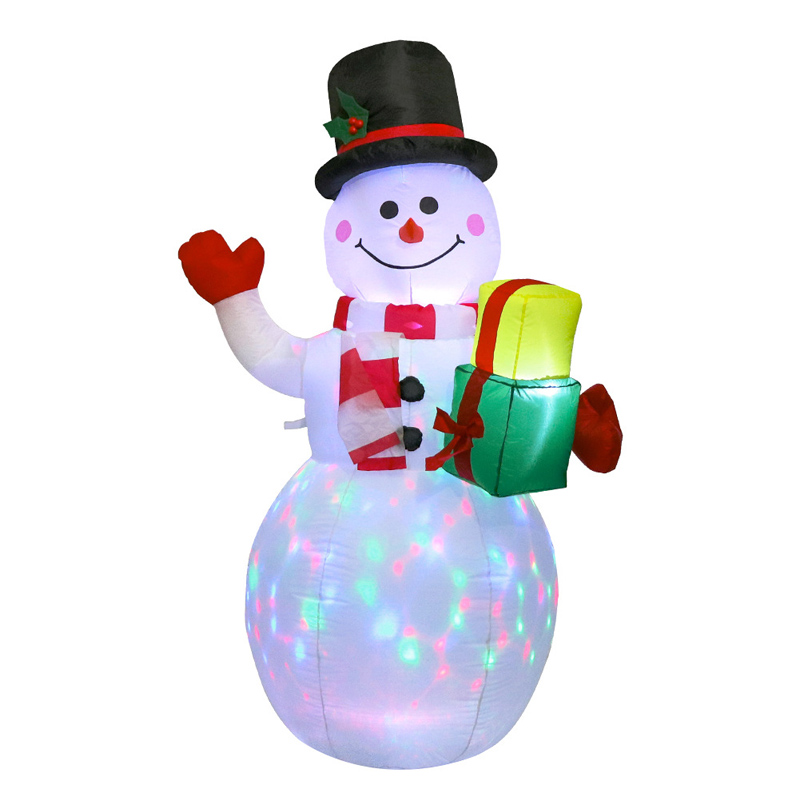 ক্রিসমাস সজ্জা inflatables স্নোম্যান উপহার সজ্জা