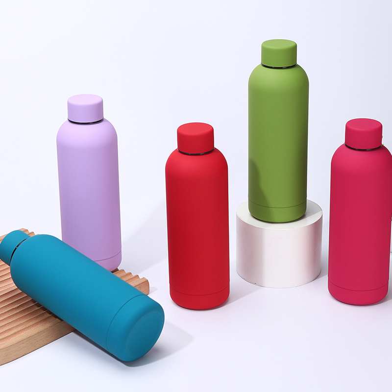 রঙিন স্টেইনলেস স্টীল জলের বোতল