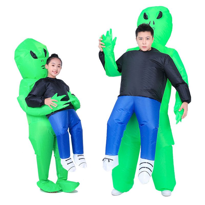 সবুজ অভিনব পোষাক cosplay জিম্মি পার্টি দৈত্য inflatable পরিচ্ছদ