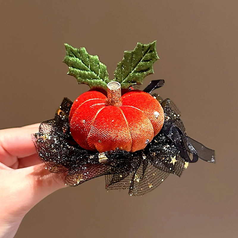 হ্যালোইন পাম্পকিন হেয়ার ক্লিপ