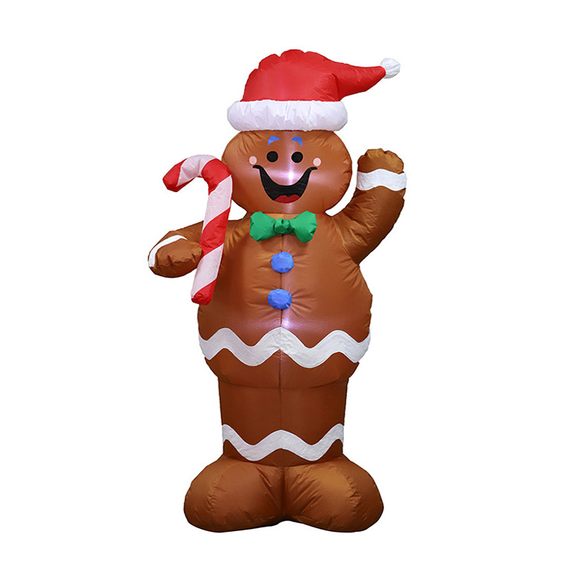 নেতৃত্বাধীন inflatable ক্রিসমাস জিনজারব্রেড ম্যান
