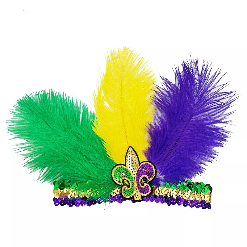 Mardi Gras মহিলাদের পালক হেডব্যান্ড